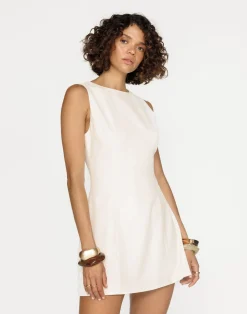 Cordelia Mini Dress (Oat)*CHARCOAL Discount