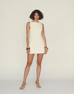 Cordelia Mini Dress (Oat)*CHARCOAL Discount