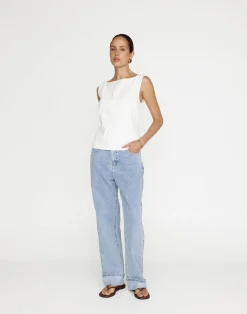 Corinne Top (White)*CHARCOAL Best