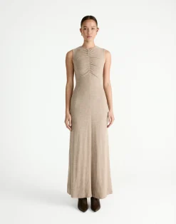 Cosmia Maxi Dress (Stone)*CHARCOAL New