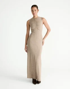 Cosmia Maxi Dress (Stone)*CHARCOAL New