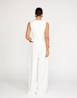 Cressida Top (White)*CHARCOAL Sale