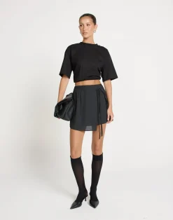 Cynthia Mini Skirt (Black)*CHARCOAL CLOTHING Best