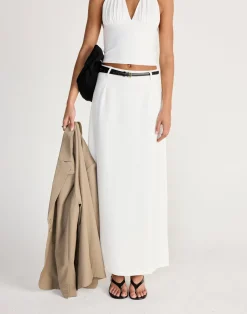 Dagny Maxi Skirt (White)*CHARCOAL CLOTHING Online