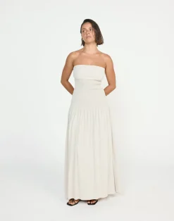 Daria Maxi Dress (Latte)*CHARCOAL CLOTHING New