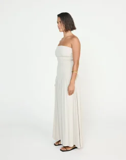 Daria Maxi Dress (Latte)*CHARCOAL CLOTHING New