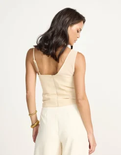 Davina Top (Nude)*CHARCOAL Hot