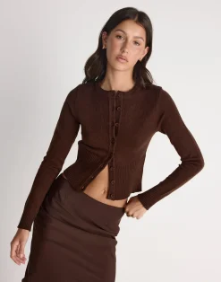 Deidra Top (Chocolate)*CHARCOAL CLOTHING Outlet