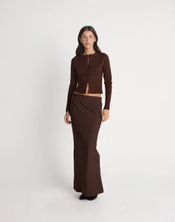 Deidra Top (Chocolate)*CHARCOAL CLOTHING Outlet