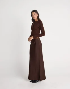 Deidra Top (Chocolate)*CHARCOAL CLOTHING Outlet