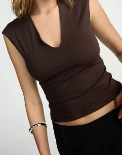 Deka Top (Chocolate)*CHARCOAL CLOTHING Sale
