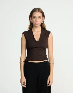 Deka Top (Chocolate)*CHARCOAL CLOTHING Sale