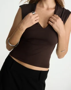 Deka Top (Chocolate)*CHARCOAL CLOTHING Sale