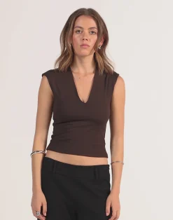 Deka Top (Chocolate)*CHARCOAL CLOTHING Sale