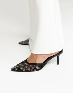Dez Heels (Black Mesh-Diamante) - By*Billini Best