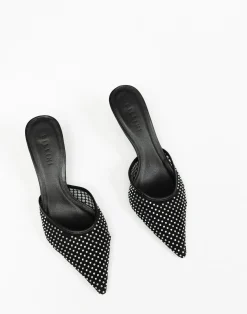 Dez Heels (Black Mesh-Diamante) - By*Billini Online