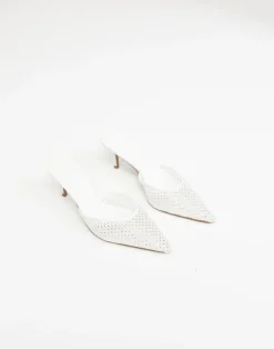 Dez Heels (White Mesh-Diamante) - By*Billini Fashion