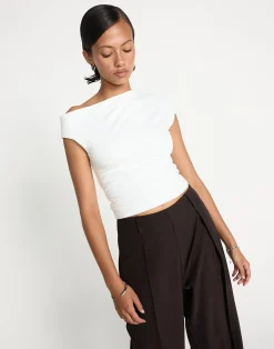 Dolly Top (White)*CHARCOAL CLOTHING Outlet