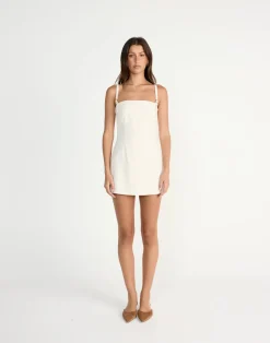 Dominique Mini Dress (Oat)*CHARCOAL CLOTHING New