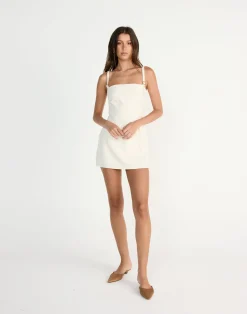 Dominique Mini Dress (Oat)*CHARCOAL CLOTHING New