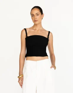 Dominique Top (Black)*CHARCOAL Discount
