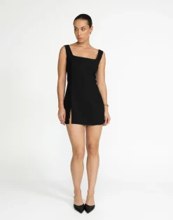 Doris Mini Dress (Black)*CHARCOAL Best