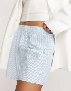 Earle Boxer Shorts (Baby Blue Stripe)*CHARCOAL Hot