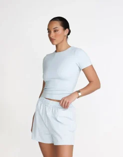 Earle Boxer Shorts (Baby Blue Stripe)*CHARCOAL Hot
