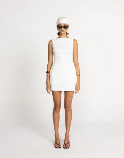 Ebba Skort (White)*CHARCOAL Hot