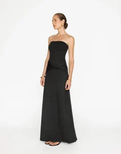 Edela Maxi Dress (Black)*CHARCOAL Fashion