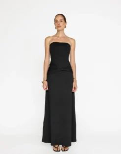 Edela Maxi Dress (Black)*CHARCOAL Fashion