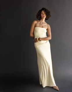 Edela Maxi Dress (Butter)*CHARCOAL Best