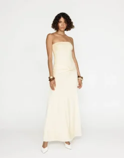 Edela Maxi Dress (Butter)*CHARCOAL Best