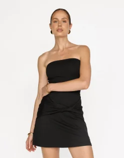 Edela Mini Dress (Black)*CHARCOAL Best