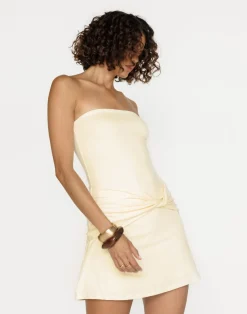 Edela Mini Dress (Butter)*CHARCOAL Fashion