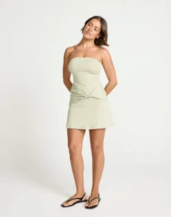 Edela Mini Dress (Seagrass)*CHARCOAL Sale