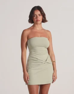 Edela Mini Dress (Seagrass)*CHARCOAL Sale