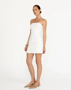 Edela Mini Dress (White)*CHARCOAL New