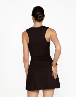 Edwards Mini Dress (Chocolate)*CHARCOAL Clearance