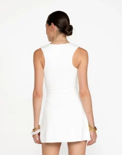 Edwards Mini Dress (White)*CHARCOAL Sale