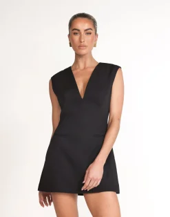 Eileen Mini Dress (Black)*CHARCOAL Best