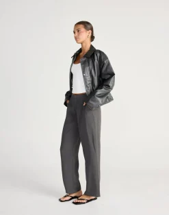 Elara Pants - Petite (Slate)*CHARCOAL CLOTHING Discount