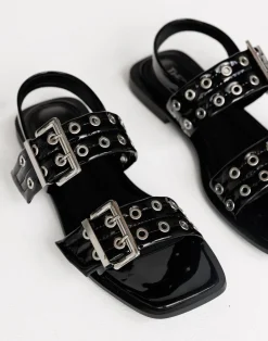 Elemental Slingback Flats (Black) - By*Therapy New