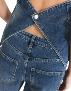 Elham Denim Top (Faded Mid Wash)*CHARCOAL Clearance