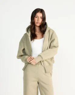 Elija Zip Hoodie (Matcha)*CHARCOAL CLOTHING New