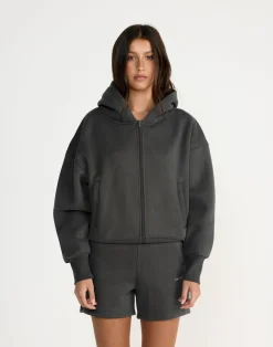Elija Zip Hoodie (Slate)*CHARCOAL CLOTHING Hot