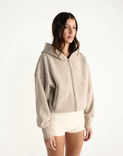 Elija Zip Hoodie (Stone)*CHARCOAL CLOTHING Online