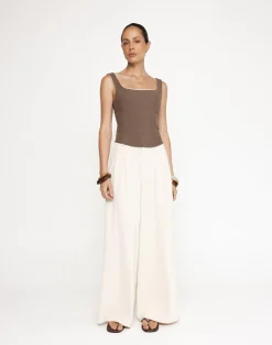Eline Corset Top (Coffee)*CHARCOAL Hot