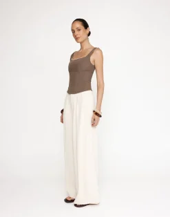 Eline Corset Top (Coffee)*CHARCOAL Hot
