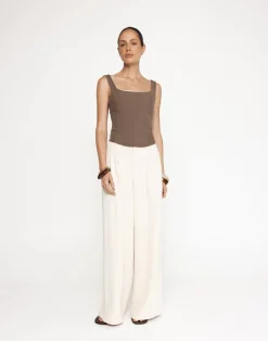 Eline Corset Top (Coffee)*CHARCOAL Hot